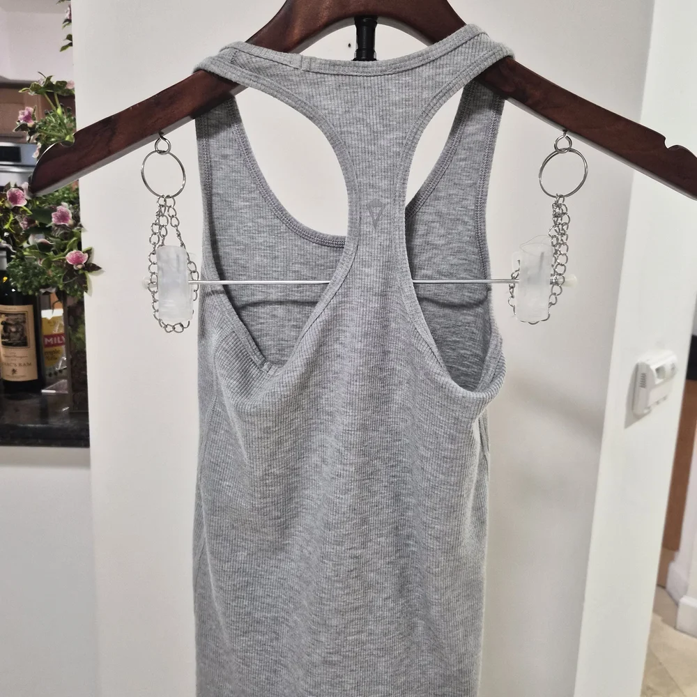 Ivivva Light Gray Ribbed Racerback Tank - Picture 2 of 3